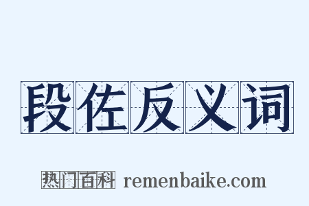 段佐反义词是什么意思的图片